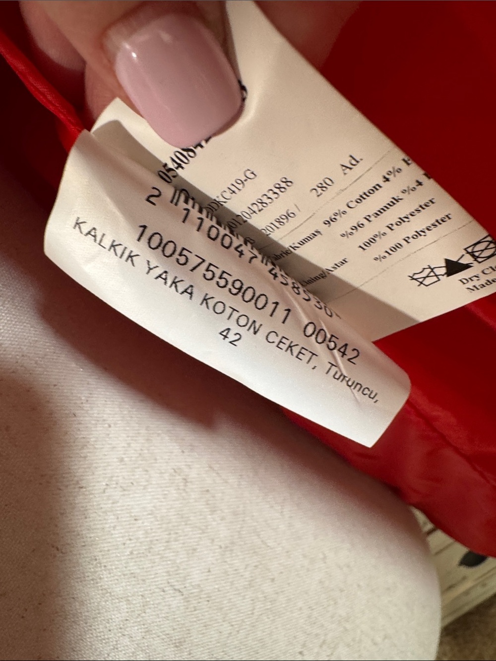 NWOT Beymen Club Bright Red Blazer with Pink Colorblock Trim - Women's Jacket - Picture 4 of 8
